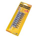 Набір насадок отверточних MASTERTOOL CRV 1/4 TORX 9 шт (Т10/15/20/27/30/40/45/50/60) 78-1400, фото , зображення 2 | SNABZHENIE.com.ua