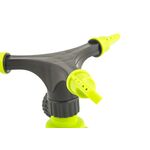 Ороситель для полива вращающийся MASTERTOOL 3-х рожковый ½" на колесиках 12 м 180 м² 92-9332, фото , зображення 3 | SNABZHENIE.com.ua