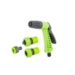 Набор для полива MASTERTOOL DEW LINE 4 шт (пистолет/адаптер ½" ВР-¾" ВР/коннектор ¾"/коннектор ¾" STOP) 92-9340, фото  | SNABZHENIE.com.ua