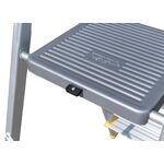 Стремянка алюмінієва MASTERTOOL 5 ступенів h=1070 мм max 150 кг 79-1105, фото , зображення 3 | SNABZHENIE.com.ua