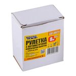 Рулетка MASTERTOOL 8 м 25 мм з автоматичним фіксатором полотна 68-0825, фото , зображення 2 | SNABZHENIE.com.ua