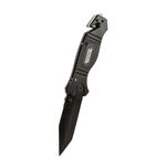Складной нож MASTERTOOL ELMAX, черное лезвие, алюминиевая рукоятка, фото  | SNABZHENIE.com.ua