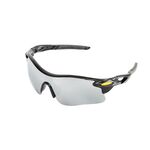 Очки відкриті MASTERTOOL SPORTLINE SILVER MIRROR панорамна лінза напівоправа проти ковзання дужки 82-0013, фото  | SNABZHENIE.com.ua
