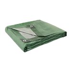 Тент MASTERTOOL 3х5 м двосторонній 130 г/м² хаки/срібло 89-1305, фото , зображення 2 | SNABZHENIE.com.ua