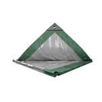 Тент MASTERTOOL 6х10 м двосторонній 130 г/м² хаки/срібло 89-1610, фото  | SNABZHENIE.com.ua