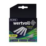Скоби закалені WERTVOLL R53 12 мм/11.3х0.75 мм 1000 шт FX-2112, фото , зображення 2 | SNABZHENIE.com.ua