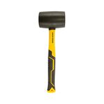 Киянка резиновая MASTERTOOL 66 мм, 680 г, фибергласовая ручка, фото , изображение 2 | SNABZHENIE.com.ua