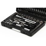 Набір інструментів MASTERTOOL ¼&½ 108 шт 4-14 мм 10-32 мм кейс 78-7108, фото , зображення 3 | SNABZHENIE.com.ua