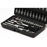 Набор инструментов MASTERTOOL ¼ 46 шт 4-14 мм кейс 78-6046, фото , изображение 3 | SNABZHENIE.com.ua
