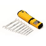 Ключи рожковые MASTERTOOL PROFI COLD STAMPED набор 8 шт (6х7-20х22 мм) CrV DIN3110 70-1108, фото , зображення 2 | SNABZHENIE.com.ua