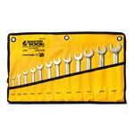 Ключи рожковые MASTERTOOL PROFI COLD STAMPED набор 12 шт (6х7-30х32 мм) CrV DIN3110 70-1112, фото  | SNABZHENIE.com.ua