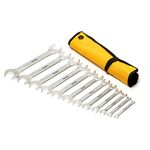 Ключи рожковые MASTERTOOL PROFI COLD STAMPED набор 12 шт (6х7-30х32 мм) CrV DIN3110 70-1112, фото , изображение 2 | SNABZHENIE.com.ua