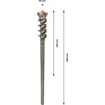 Свердло PRO SDS max-9 Break Through, 55 x 450 x 600 мм Bosch, фото , изображение 4 | SNABZHENIE.com.ua