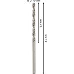 Набір спіральних свердел PRO Metal HSS-G, стандартна довжина, 2,7 x 33 x 61 мм, 10 шт. Bosch, фото , изображение 4 | SNABZHENIE.com.ua