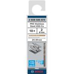 Спіральне свердло PRO Stainless Steel HSS-Co, 2 x 24 x 49 мм, 10 шт. Bosch, фото , изображение 2 | SNABZHENIE.com.ua