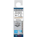 Спіральне свердло PRO Stainless Steel HSS-Co, 3 x 33 x 61 мм, 10 шт. Bosch, фото , изображение 2 | SNABZHENIE.com.ua