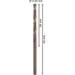 Спіральне свердло PRO Stainless Steel HSS-Co, 3,2 x 36 x 65 мм, 10 шт. Bosch, фото , изображение 4 | SNABZHENIE.com.ua