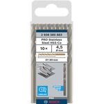 Спіральне свердло PRO Stainless Steel HSS-Co, 4,5 x 47 x 80 мм, 10 шт. Bosch, фото , изображение 2 | SNABZHENIE.com.ua