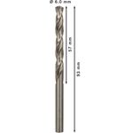 Набір спіральних свердел PRO Metal HSS-G, стандартна довжина, 6 x 57 x 93 мм, 10 шт. Bosch, фото , зображення 4 | SNABZHENIE.com.ua