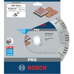 Алмазний круг PRO Stone, 230 х 22,23 мм Bosch, фото , изображение 2 | SNABZHENIE.com.ua