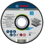 Армований відрізний круг PRO Stainless Steel and Metal, 115 х 1,6 х 22,23 мм, прямий Bosch, фото  | SNABZHENIE.com.ua