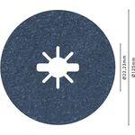 Волокнистий круг PRO R574 для X-Lock, 125 мм, G36 Bosch, фото , изображение 2 | SNABZHENIE.com.ua