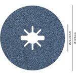 Волокнистий круг PRO R574 для X-Lock, 125 мм, G60 Bosch, фото , изображение 2 | SNABZHENIE.com.ua