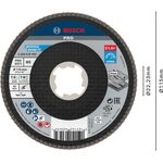 Пелюстковий шліфувальний диск PRO X571, 115 мм, G80, X-Lock Bosch, фото , изображение 2 | SNABZHENIE.com.ua