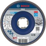 Пелюстковий шліфувальний диск PRO X571, 125 мм, G60, X-Lock Bosch, фото  | SNABZHENIE.com.ua