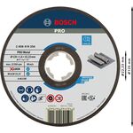 Армований відрізний круг PRO Metal, 125 x 1,6 x 22,23 мм, X-Lock Bosch, фото , изображение 2 | SNABZHENIE.com.ua