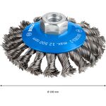 Щітка крацовка PRO Metal heavy, 100 x 0,5 мм, з різьбою Bosch, фото , зображення 4 | SNABZHENIE.com.ua