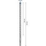 Ударне свердло EXPERT SDS plus-7X, 10 x 200 x 265 мм Bosch, фото , изображение 3 | SNABZHENIE.com.ua