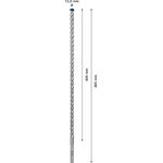 Ударне свердло EXPERT SDS plus-7X, 12 x 400 x 465 мм Bosch, фото , изображение 3 | SNABZHENIE.com.ua