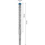 Ударне свердло EXPERT SDS plus-7X, 14 x 150 x 215 мм Bosch, фото , изображение 3 | SNABZHENIE.com.ua