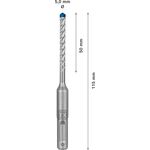 Ударне свердло EXPERT SDS plus-7X, 5 x 50 x 115 мм, 10 шт. Bosch, фото , изображение 3 | SNABZHENIE.com.ua