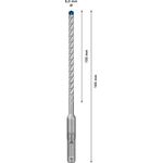 Ударне свердло EXPERT SDS plus-7X, 6 x 100 x 165 мм, 30 шт. Bosch, фото , изображение 3 | SNABZHENIE.com.ua