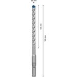 Ударне свердло EXPERT SDS plus-7X, 8 x 100 x 165 мм, 30 шт. Bosch, фото , изображение 3 | SNABZHENIE.com.ua