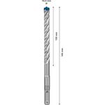 Ударне свердло EXPERT SDS plus-7X, 10 x 100 x 165 мм, 50 шт. Bosch, фото , изображение 3 | SNABZHENIE.com.ua