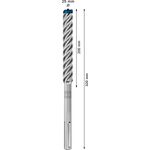 Ударне свердло EXPERT SDS max-8X, 25 x 200 x 320 мм Bosch, фото , зображення 4 | SNABZHENIE.com.ua
