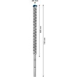 Ударне свердло EXPERT SDS max-8X, 28 x 600 x 720 мм Bosch, фото , изображение 4 | SNABZHENIE.com.ua