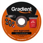 Круг відрізний GRADIENT 125x1,2x22,23 мм, фото , изображение 2 | SNABZHENIE.com.ua
