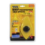 Шнур разметочный MASTERTOOL 30 м с мелом и уровнем 30-0641, фото , изображение 2 | SNABZHENIE.com.ua