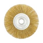 Щетка дисковая MASTERTOOL 180х22,23 мм из латунной проволоки 19-9118, фото , изображение 2 | SNABZHENIE.com.ua