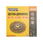 Щетка дисковая MASTERTOOL 180х22,23 мм из латунной проволоки 19-9118, фото , изображение 3 | SNABZHENIE.com.ua