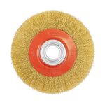 Щетка дисковая MASTERTOOL латунная рифленая 200х32 мм 19-9220, фото , изображение 2 | SNABZHENIE.com.ua