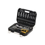 Набор насадок MASTERTOOL CrV 1/4 и 1/2, трещотка 72Т, 108 шт, кейс, фото  | SNABZHENIE.com.ua
