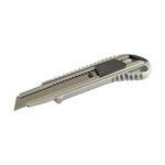 Нож MASTERTOOL 18 мм металлический с направляющей и фиксатором 17-0128, фото  | SNABZHENIE.com.ua