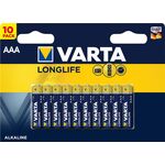 Батарейка Varta Longlife лужна AAA блістер, 10 шт, фото  | SNABZHENIE.com.ua