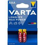 Батарейка Varta Longlife Max Power лужна AAA  блістер, 2 шт, фото  | SNABZHENIE.com.ua