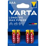 Батарейка Varta Longlife Max Power лужна AAA блістер, 4 шт, фото  | SNABZHENIE.com.ua